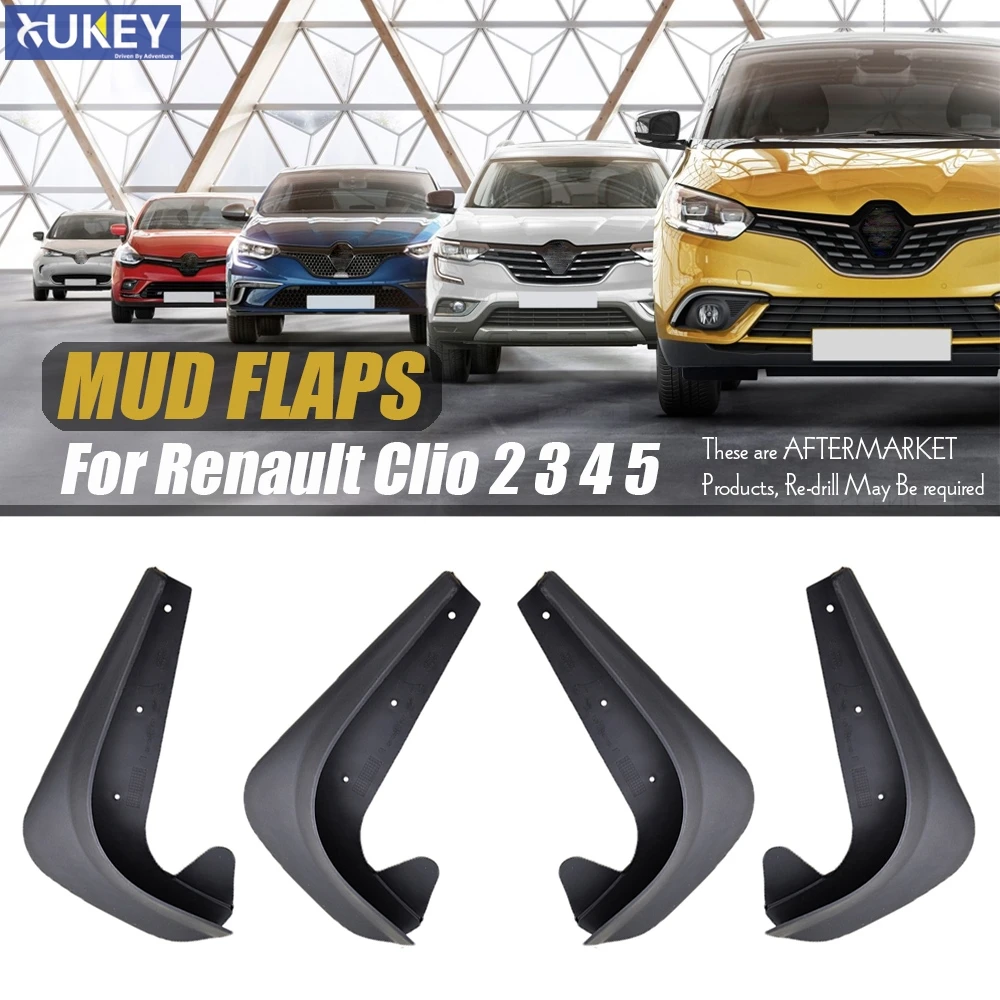 4 шт. Брызговики Передние Задние для Renault Clio 2 3 4 5 Grande Nissan Platina Ph1 PH2 Sport Tourer