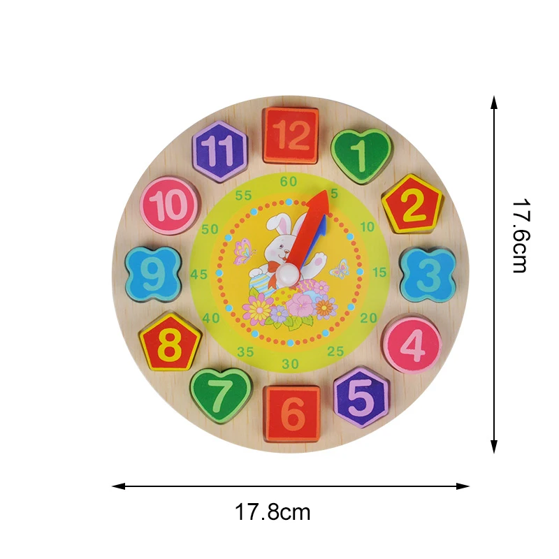 Деревянные цифровые геометрические часы Конструктор из дерева для детей обучающая игрушка Brinquedos menino Деревянные Игрушки для маленьких мальчиков и девочек