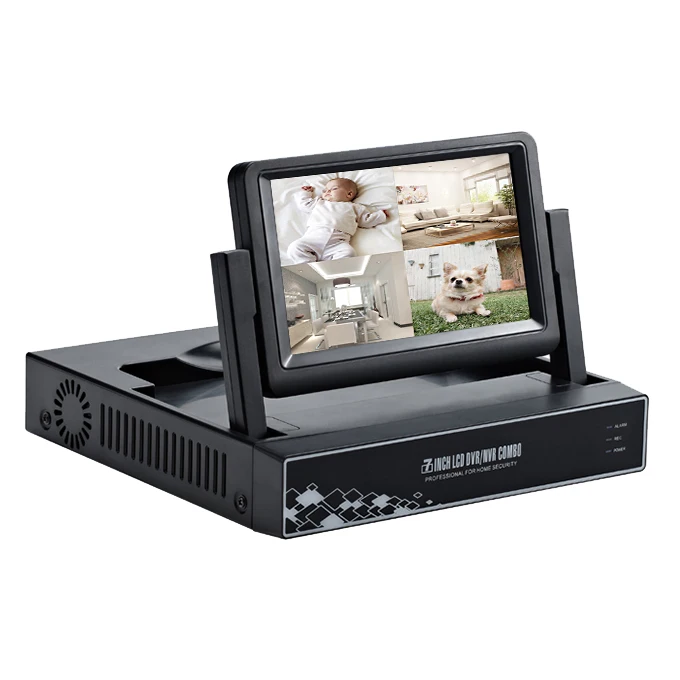 

JSA CCTV 8ch 1080N Digital Video Recorder with 7" LCD Screen Hybrid 3 in 1 DVR HVR NVR Home Security System