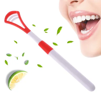 

6 Color Silicone Tongue Cleaner Scraper Dental Care Oral Hygiene Mouth Cleaning