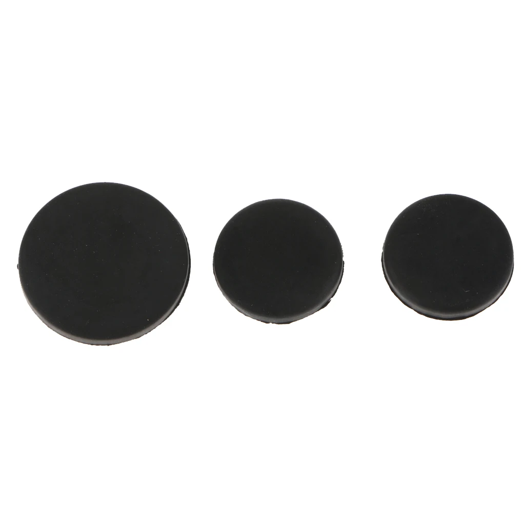 3PCS RUBBER TAILGATE PLUG SET SPARE TIRE CARRIER DELETE FOR JEEP JK WRANGLER