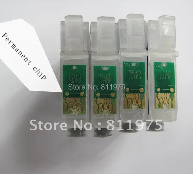 Многоразовый картридж 135 T1351 + T1332 T1333 T1334 для принтеров epson Stylus T25 TX123 TX125 TX133 TX135 чип