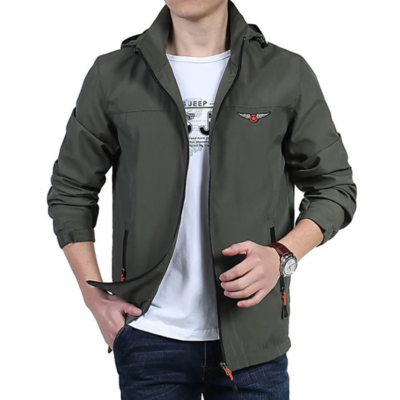 

Autumn Men's Tactical Field Bomber Jacket, Military Clothes Special Forces Army Jackets, Fall Spring Casual Male Slim Pilot Coat