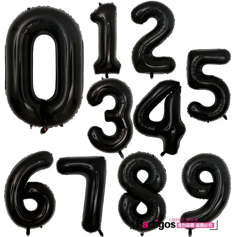 

50pcs 40inch Large Number balloons Helium Inflatable Aluminium Foil Digit balloons Wedding Birthday Party Decor Child Toy Globos