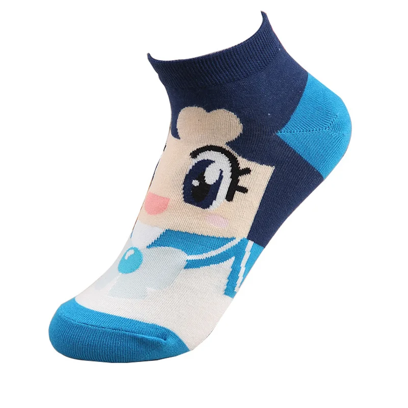 

3D Prin Harajuku Women Socks Cotton Invisible Short Socks Novelty Anime Cartoon Print Character Pattern Cute Funny Short Socks