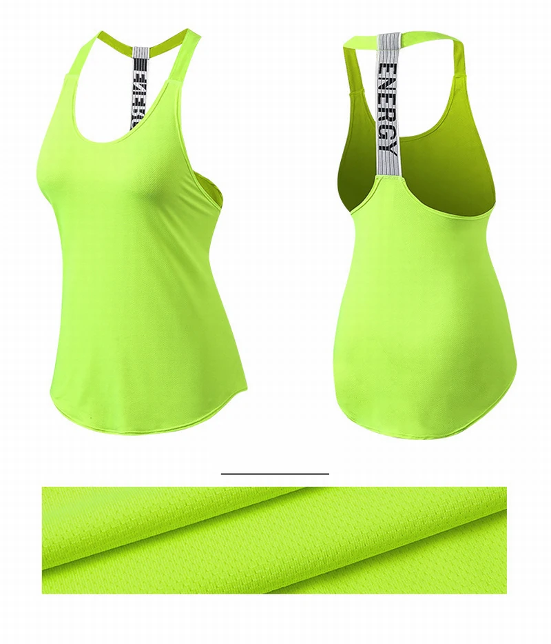 Aipbunny, сексуальный жилет для йоги, без рукавов, Одноцветный, быстросохнущий, для бега, для спортзала, для спорта, для женщин, для йоги, рубашки для фитнеса, топы - Цвет: Зеленый