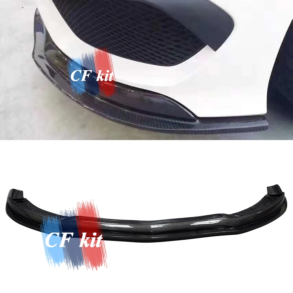 CF комплект передних губ из углеродного волокна для Mercedes-Benz W117 cl45 передний бампер для губ FD стиль 2013- автомобильный Стайлинг