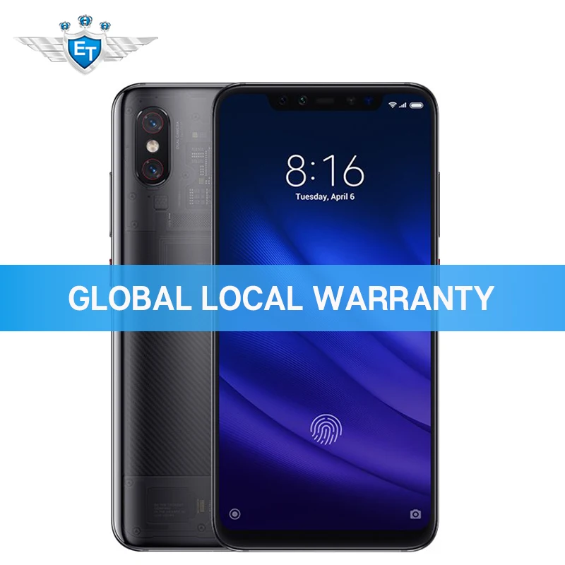 Глобальная версия Xiaomi Mi 8 Pro ГБ 128 Snapdragon 6 21 845 ''AMOLED дисплей мобильный телефон в