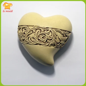 

Soulmate original design handmade soap mold silicone candle mold soap wedding hearts chocolate soft silicone mold