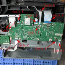 Kit de serviços de cabos para hp designjet t120 t520 ffc botão ffcoops controle de porta-painel lnk-door