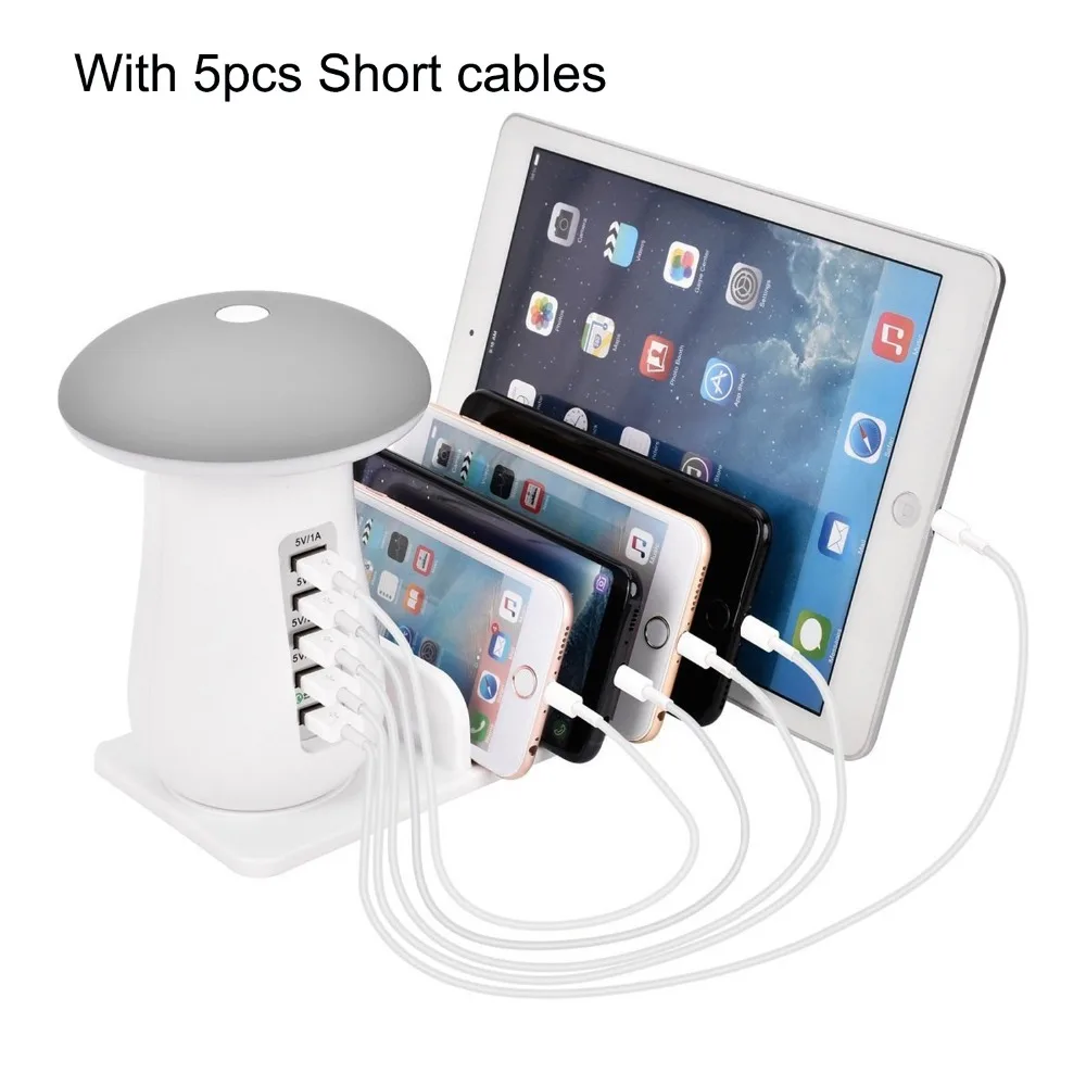Goedkoop 5 poort Multi USB Charger Charging Station met Quick Charge 3.0 Poort voor iPhone Xiaomi Samsung Mobiele Telefoons Power Banken tablet