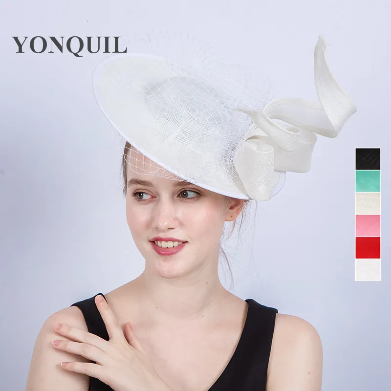 Buy 2017 New design 30CM big fascinator hats on hair