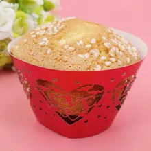 100 шт./компл.! Любовь Сердце лазерной резки гравировки торт лоток для украшения свадьбы/торт ко дню рождения/торт DIY 5Z-SH179