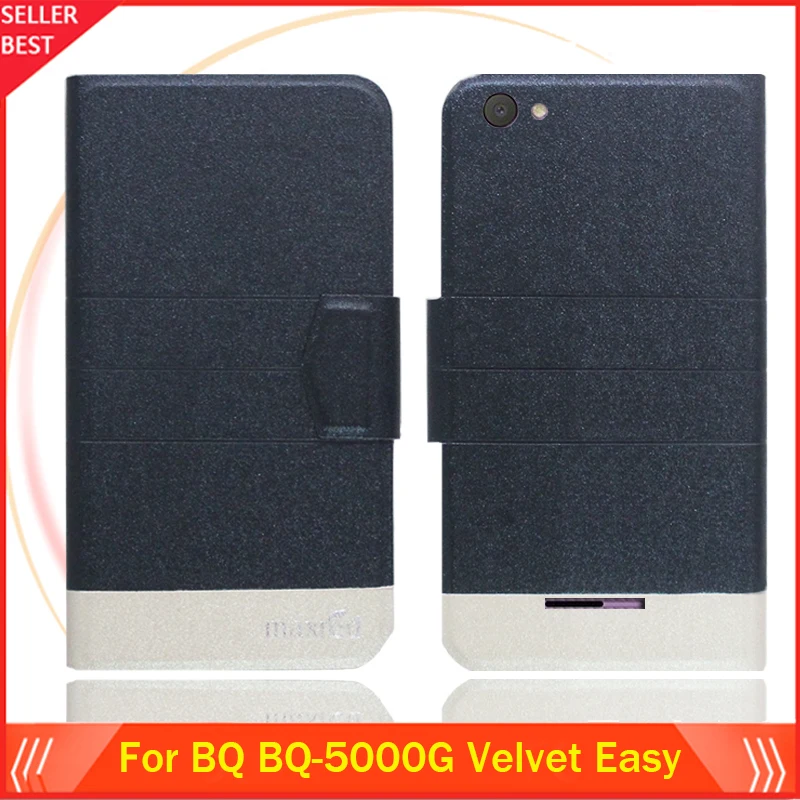 

5 Colors Hot!! BQ BQ 5000G Velvet Easy Case Customize Ultra-thin Leather Exclusive Phone Cover Book Card Slots Free Shipping
