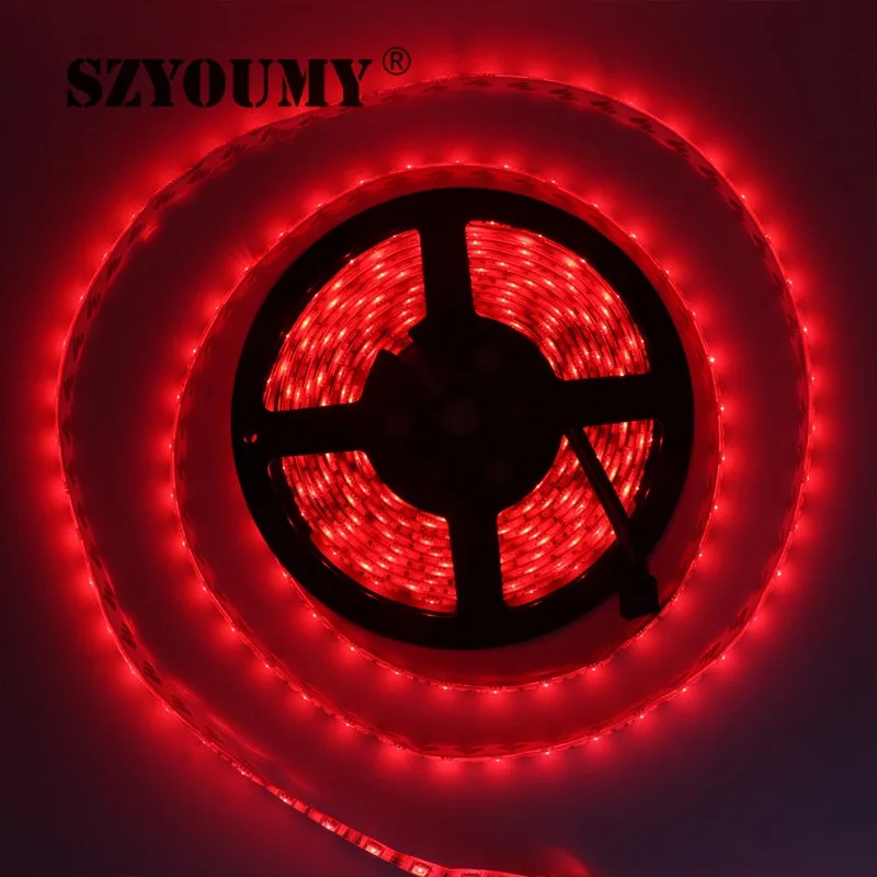 SZYOUMY RGB светодиодные ленты 5050 SMD 5 м 300 светодиодный S гибкий свет 12 в холодный белый/теплый белый/красный/зеленый/синий гибкая светодиодная