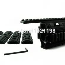 AK 47/74 Airsoft RIS Quad Rail Tactical Quad Rails Handguard Rail охотничий прицел рельсы крепления с бесплатной крышкой 12 шт