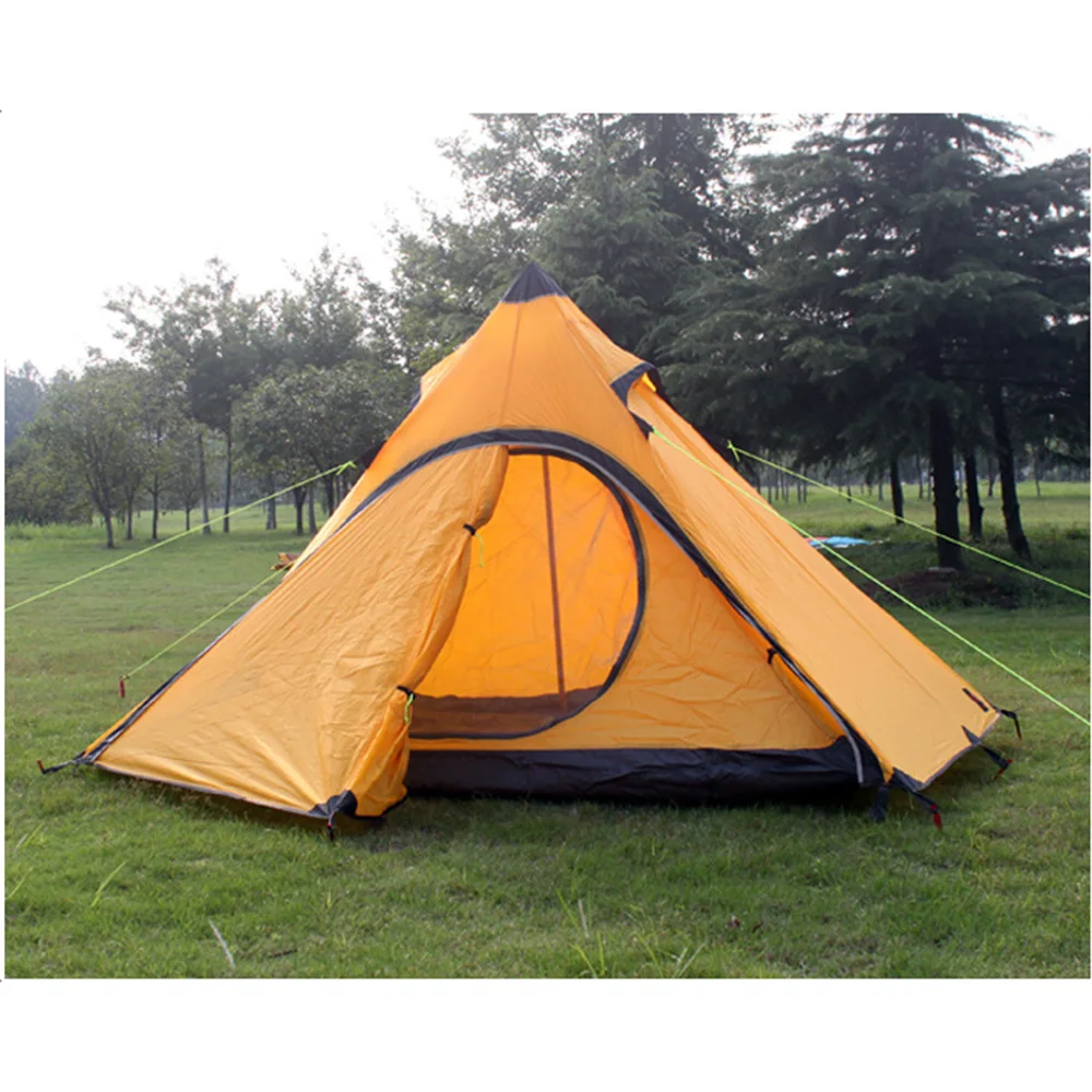 

Waterproof 20D Nylon Teepee Tent Family Indian Pyramid UPF 50+ Camping Shelter