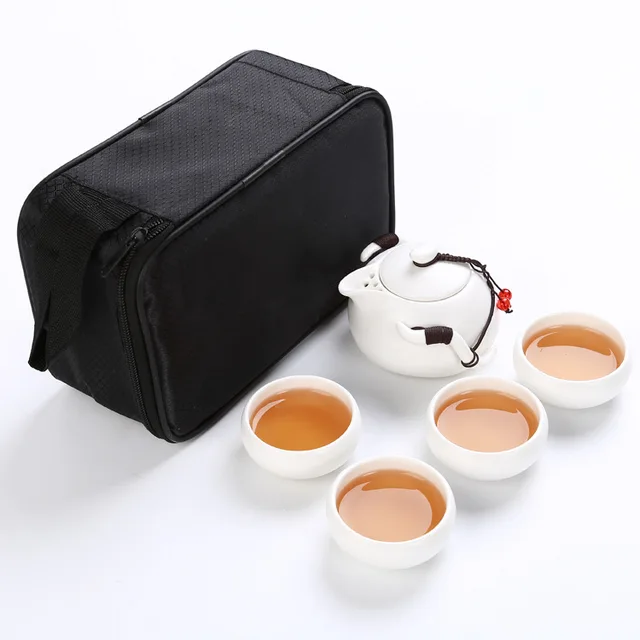 Chinese Portable Teapot Set Gift Box Classic Real Pottery Teapot With