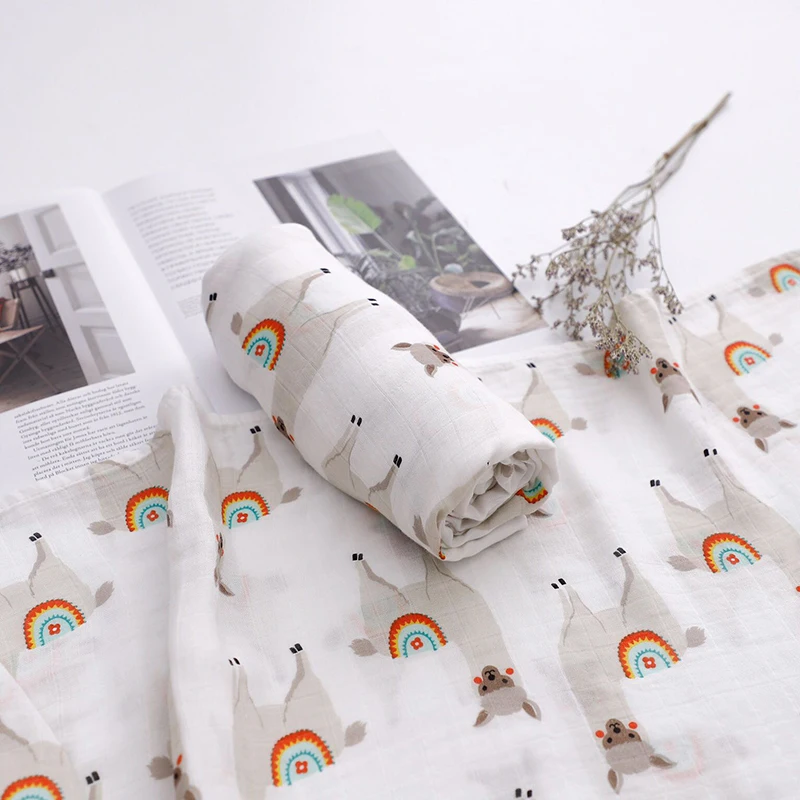 Kaufen Bambus Musselin Baby Decke Swaddle Für Neugeborene Baby Bad Handtuch Weiche Baby Decke