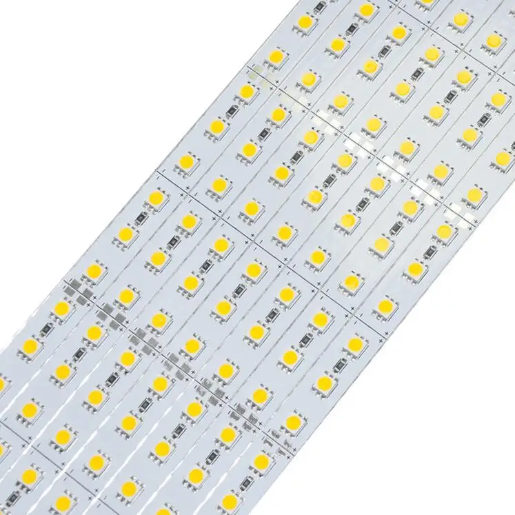 Жесткая светодиодная лента 5630 5730 5050 7020 8520 SMD 36 светодиодный s/0,5 m 12 V Жесткая панель световая полоса из алюминиевого сплава светодиодный Белый hightlights