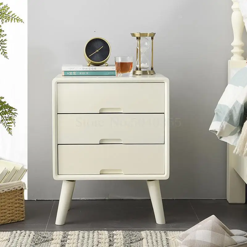 childrens white bedside table