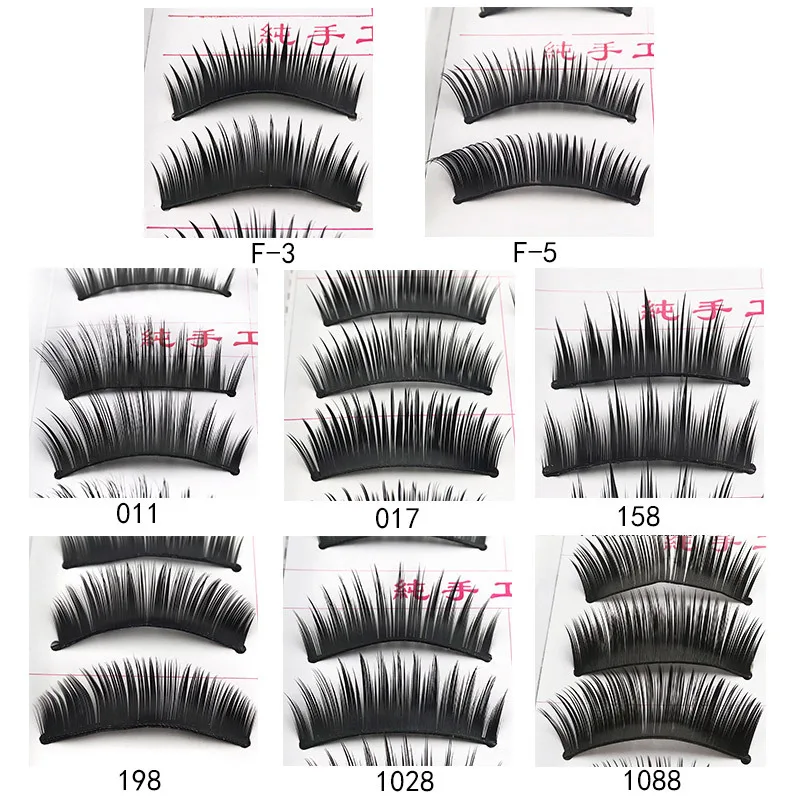 

10 Pairs False Eyelashes Handmade Black Long Thick Natural Fake Eye Lashes Extension Women Makeup Beauty Tools