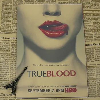 

The True Blood poster true blood American retro decorative painting poster paper