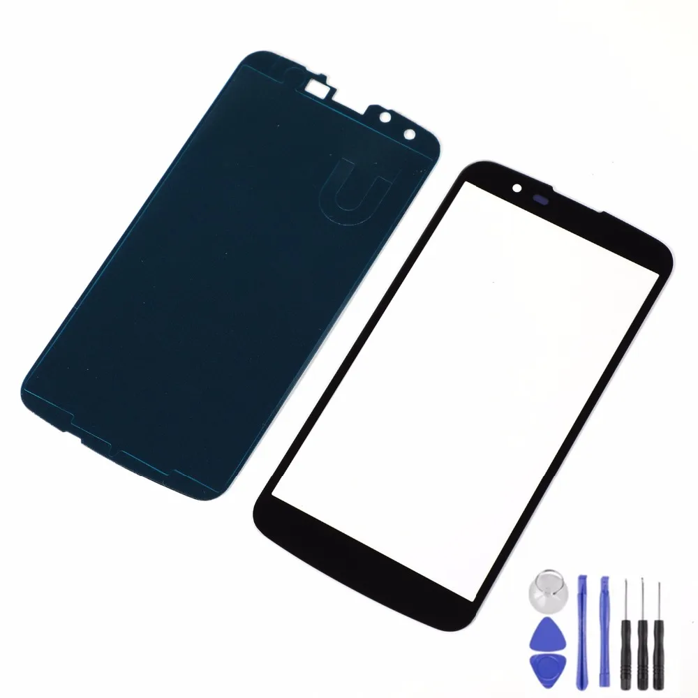 

For LG K10 K410F M2 K430T K420N K430DS LCD Display Front Glass Touch Screen Sensor Panel+Adhesive+Tools(no lcd)