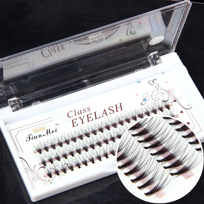 

Individual Lashes/Natural long Individual Flare Lashes Cluster False Eyelashes 60 bundles/boxes