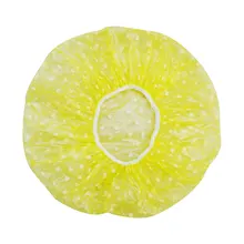 Горячая 3 шт./лот милый горошек Для женщин леди девушка Водонепроницаемый эластичные Пластик душ Купание спа-салон волос Кепки прекрасная ванна Hat здравоохранения