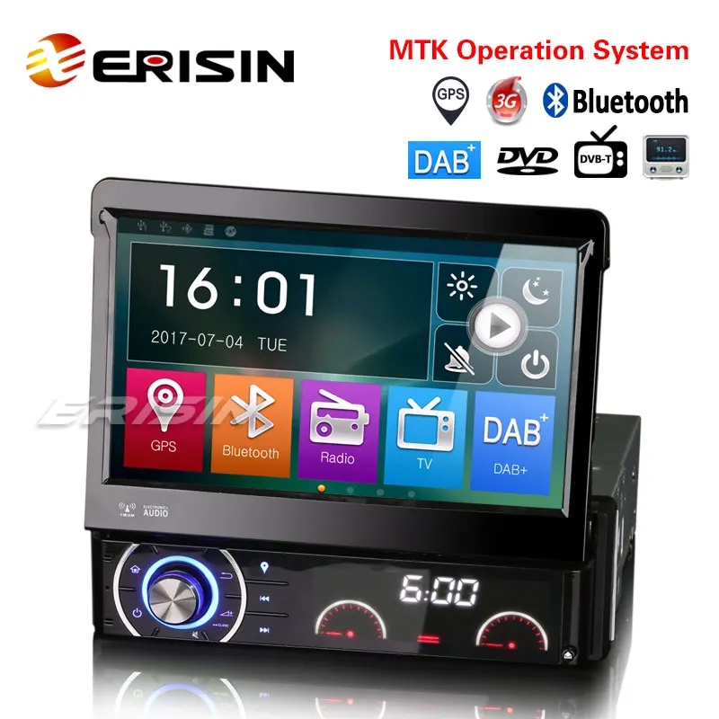 Best Erisin ES6590KD 1 Din 7 inch Wince 6.0 Car Audio System DVD GPS Player Radio DAB+ System 2