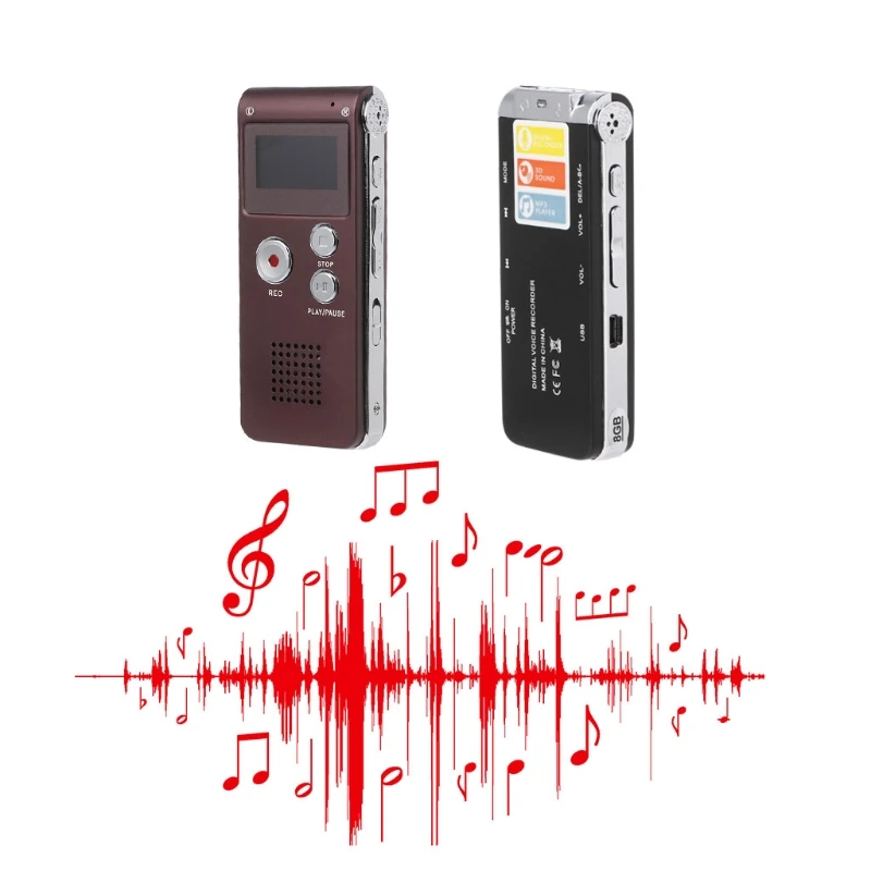 Koop OOTDTY Digitale Voice Recorder 8 GB Mini USB Flash Audio Pen WAV MP3 Opname Dictaphone