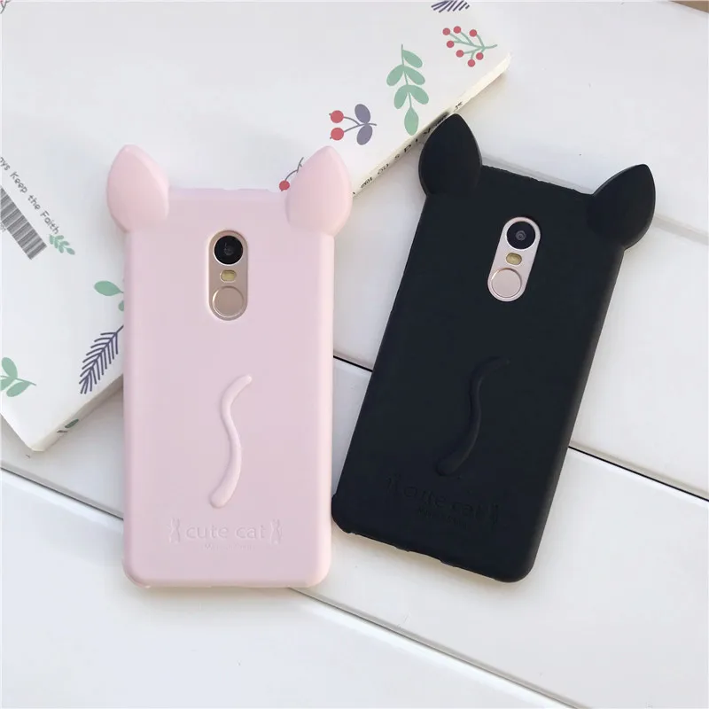 

Xiaomi Redmi Note 4X case Cute Color Cat Ear Soft Silicone Case for Xiaomi Redmi Note 4 Phone Case for Redmi Note 4X Coque Capa