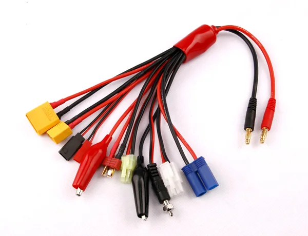 

Multifunctional Lipo Battery Multi Charger Plug Convert Cable 10 in 1 Transfer Line RC Hobbies Accessories