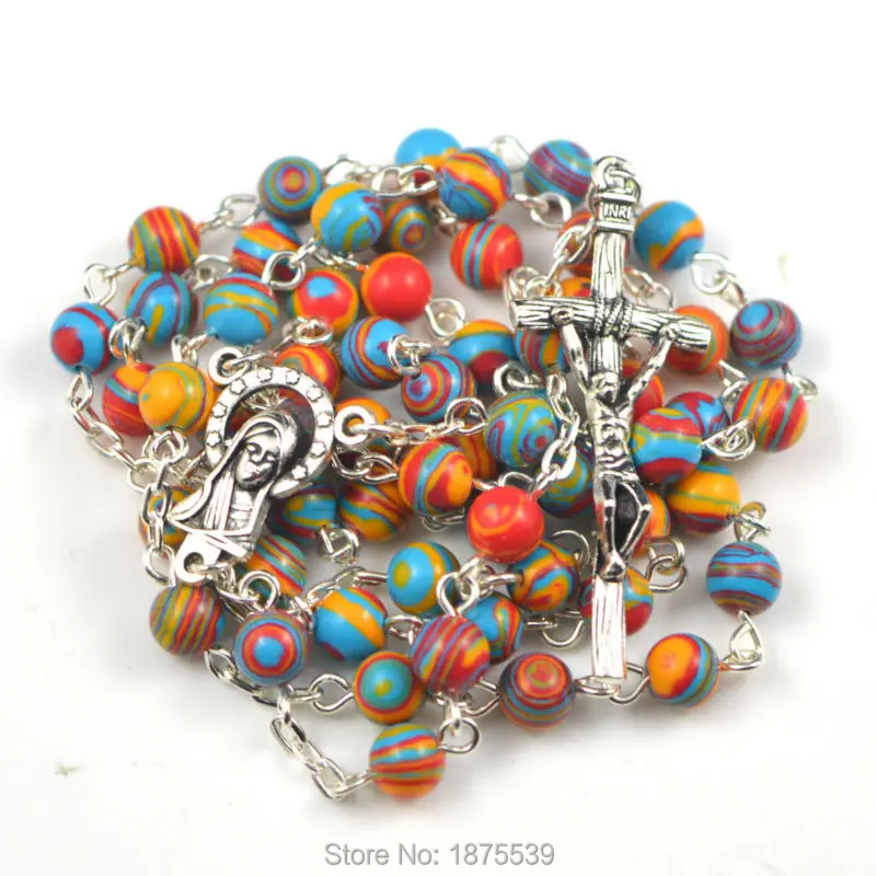 

Phoenix natural stone bead catholic rosary