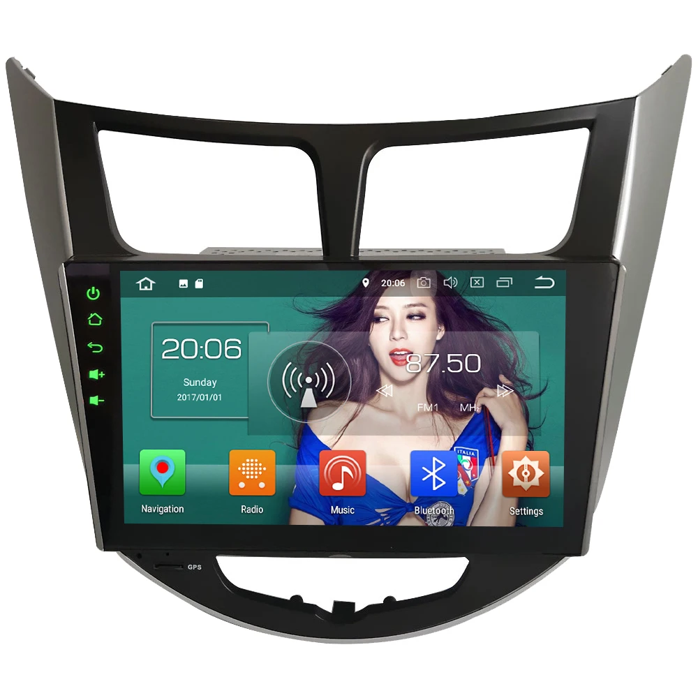 Cheap KLYDE 9" IPS Octa Core 4G WIFI Android 8.0 7.1 6 4GB RAM 32GB ROM Car DVD Multimedia Player For Hyundai Verna Accent Solaris I25 0