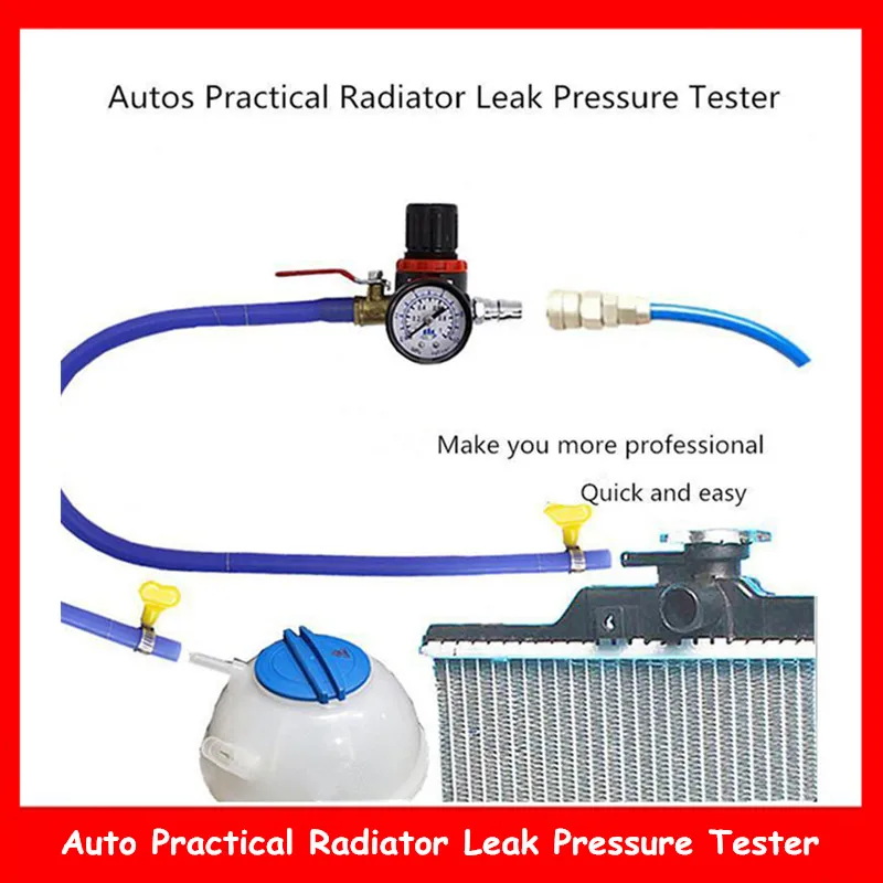 Универсальный автомобильный Охлаждающий радиатор давление тестер резервуар для воды детектор Checker инструмент checker подходит для большинства автомобилей