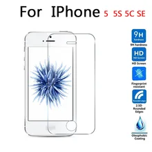 For Apple iphone 5 5s 5c SE Tempered glass Screen Protector 2.5d 9h Safety Protective Film on I5 I5S I5C