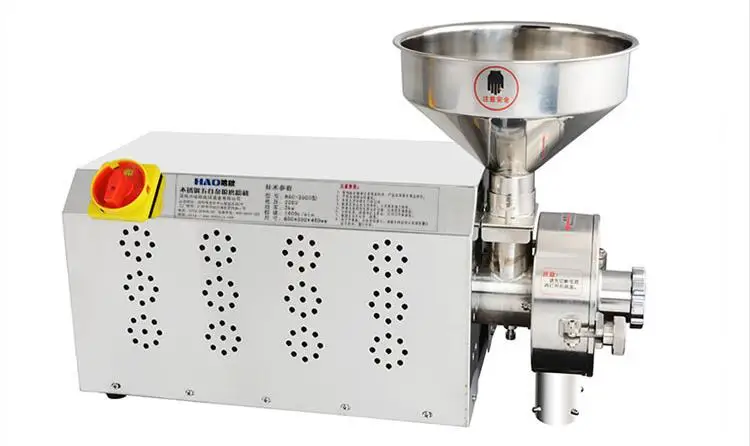 

220V / 3.0 KW Whole grains milling machine , grinder, ultra-fine grinding machines, commercial large-capacity milling machine