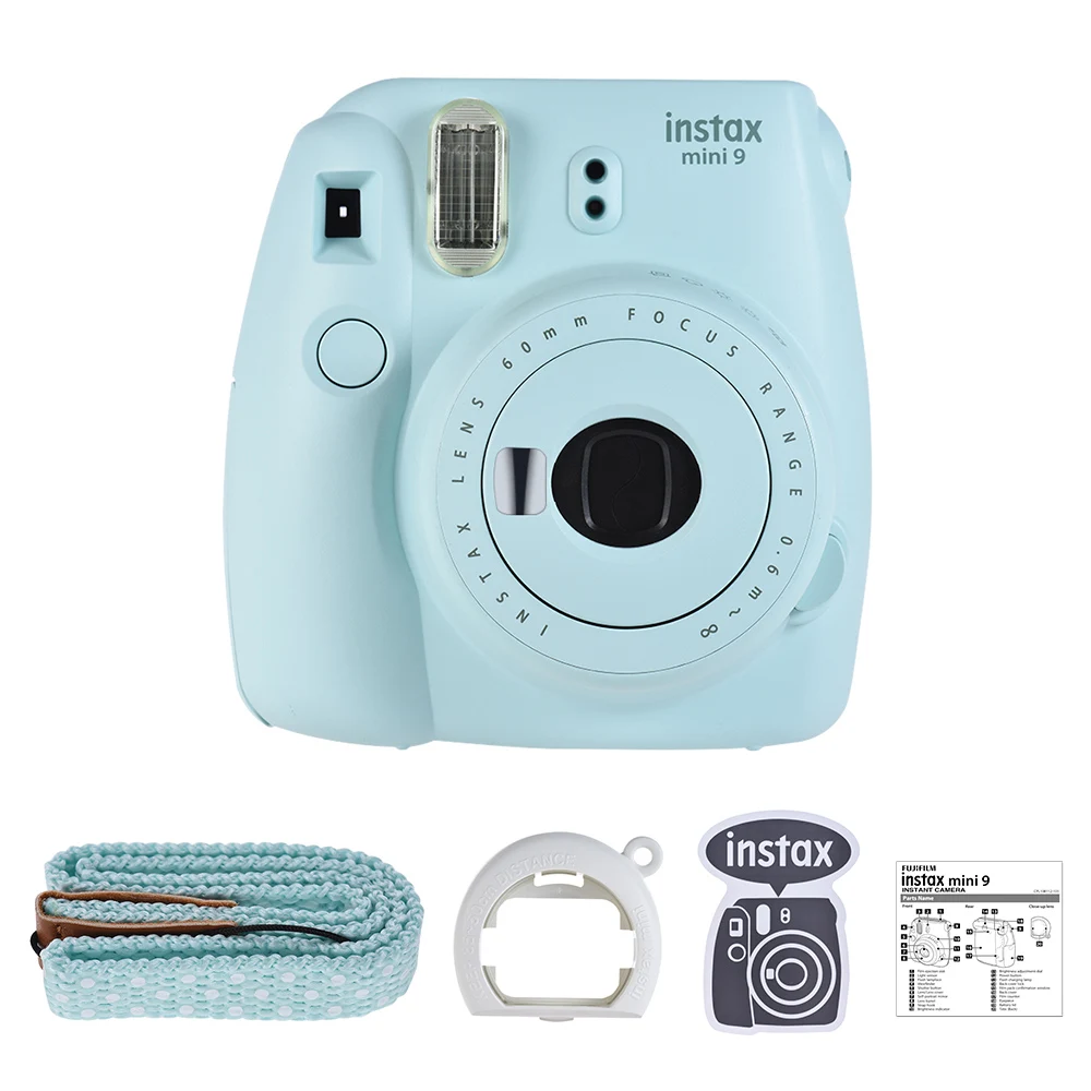 5 цветов Fujifilm Instax Mini 9 фотокамера моментальной печати+ 30 листов Fujifilm Instax Mini пленка+ PU чехол сумка с ремешком