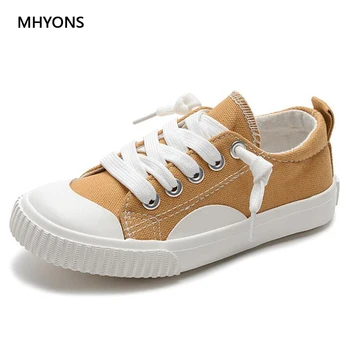 

2019 Boys Girls Canvas Shoes Non-slip Boy Sneakers Kids Shoes for Girl Jeans Denim Casual Children Flat Soft Bottom Canvas Shoes