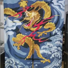 На заказ) Корея/Япония/Китай суши Ресторан Кухня дверной проем Сплит ткань занавес-дракон(85*150 см