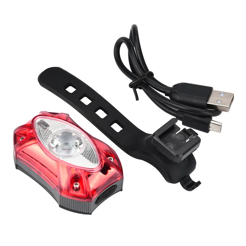 Hot Bicycle Lights USB Rechargeable Rear Tail Bike Light Waterproof Bright LED Safety Bicycle TailLight Night Cycling #3f26 (8)