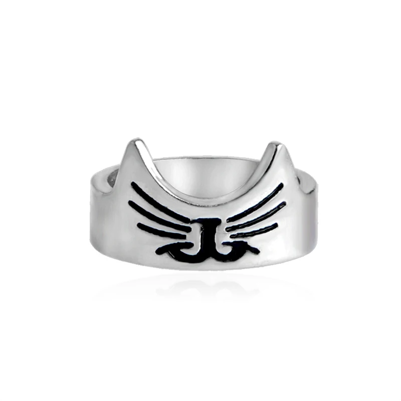 

Wrap Wide Band Cat Head Ring For Women Cat Lovers Cute Cartoon Pet Kitten Ring Gifts Fashion Animal Jewelry Wholesale