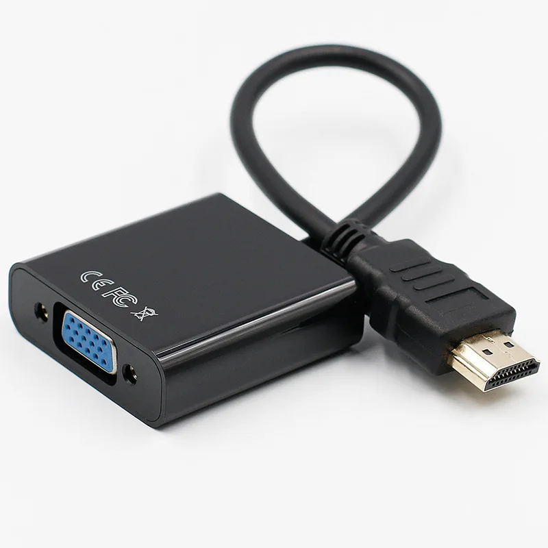 Hdmi vga адаптер для ТВ-приставки проектор дисплей конверсионная линия hdmi штекер в vga Женский HD удлинитель 1080P