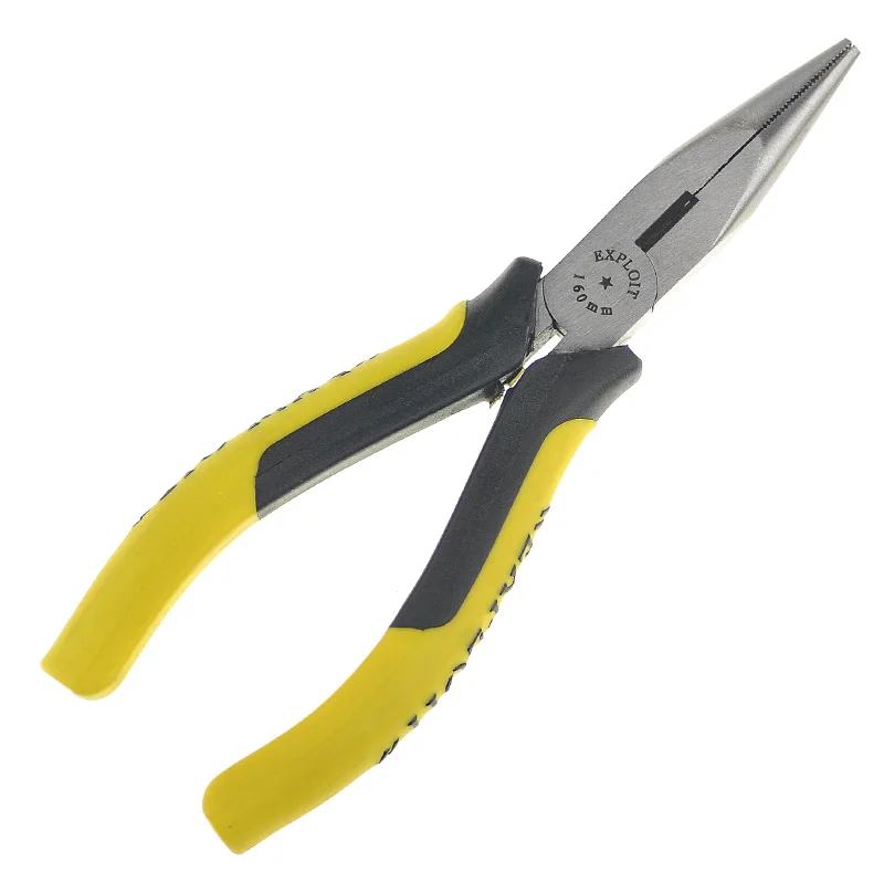 Exploits 6" Stainless Steel Needle Nose Plier Long Flat Nose Pliers Household Hardware Toolsin