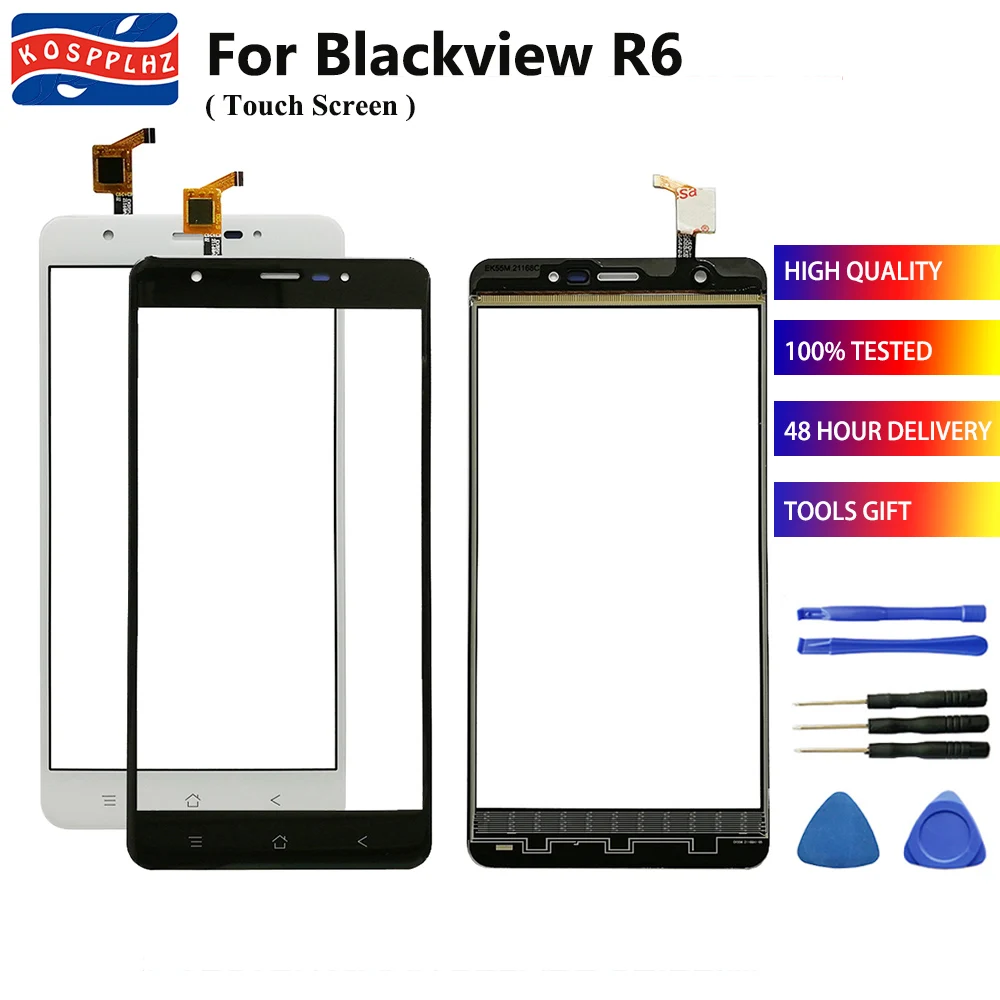 

5.5 inch TouchGlass Mobile Touch Screen For Blackview R6 Touch Screen Glass Digitizer Panel Sensor r 6 + tools