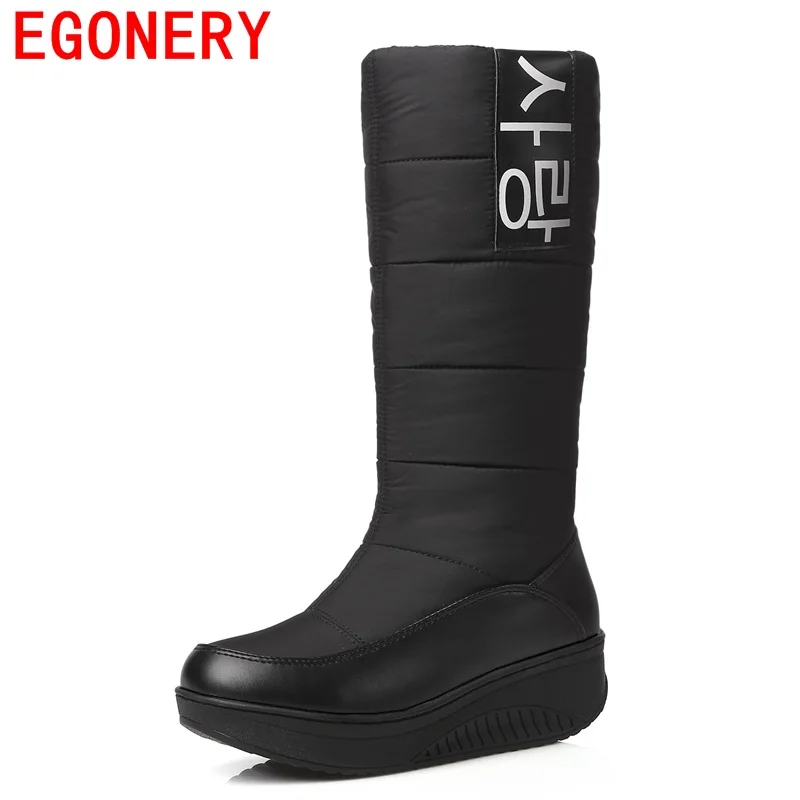 Aliexpress.com : Buy EGONERY shoes 2017 winter new come lady snow boots ...
