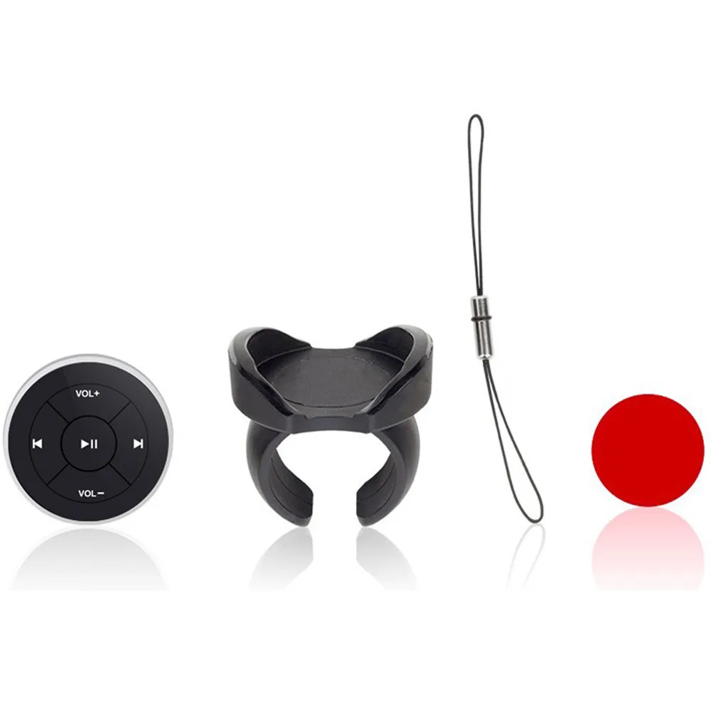 Hot Wireless Bluetooth Remote Control Media Button for Car Steering Wheel Motorcycle Bike Handlebar for iPhone 5 6 7 for Samsung
