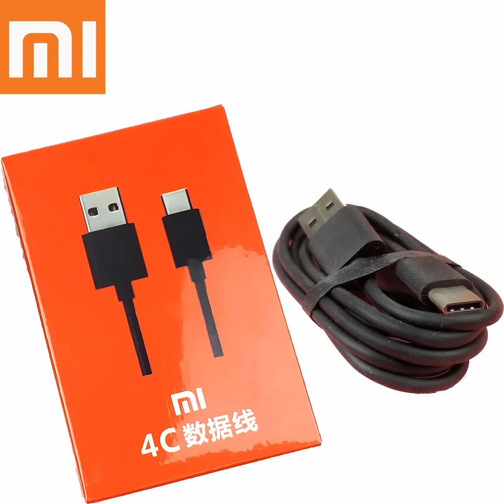 Original xiaomi mi 8 Quick Charger cable Usb type c 100cm black fast Charge power data line for